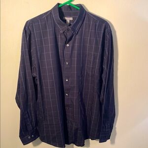 Van Heusen Blue Casual Button Down Shirt